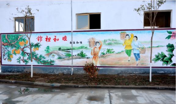 五峰乡镇文化墙 乡风文明焕发新活力