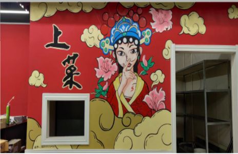 五峰墙体彩绘的发展和应用