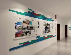 五峰企业文化墙用什么材料好?