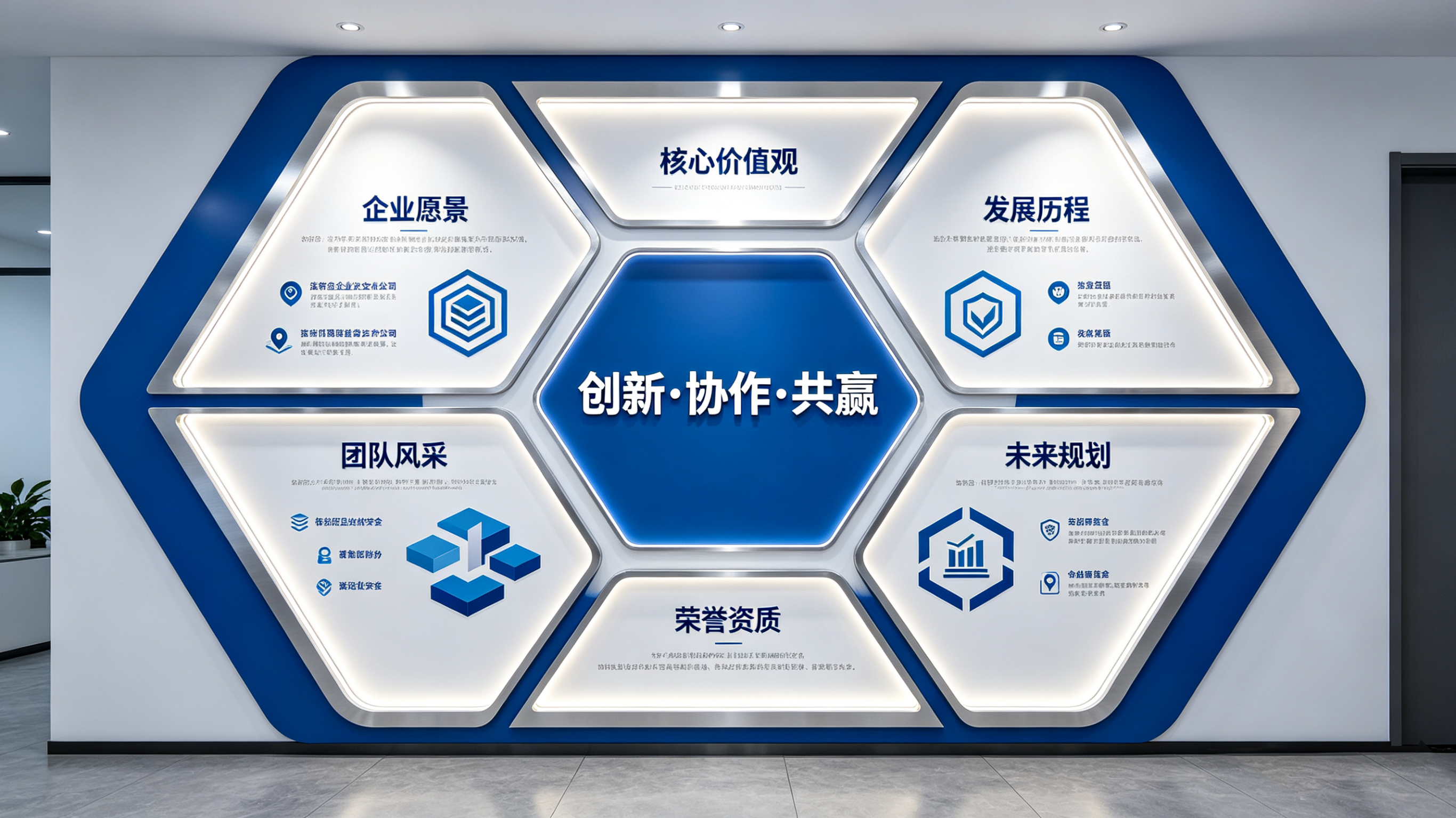 五峰企业文化墙六边形避坑指南（新手常犯5个错误）